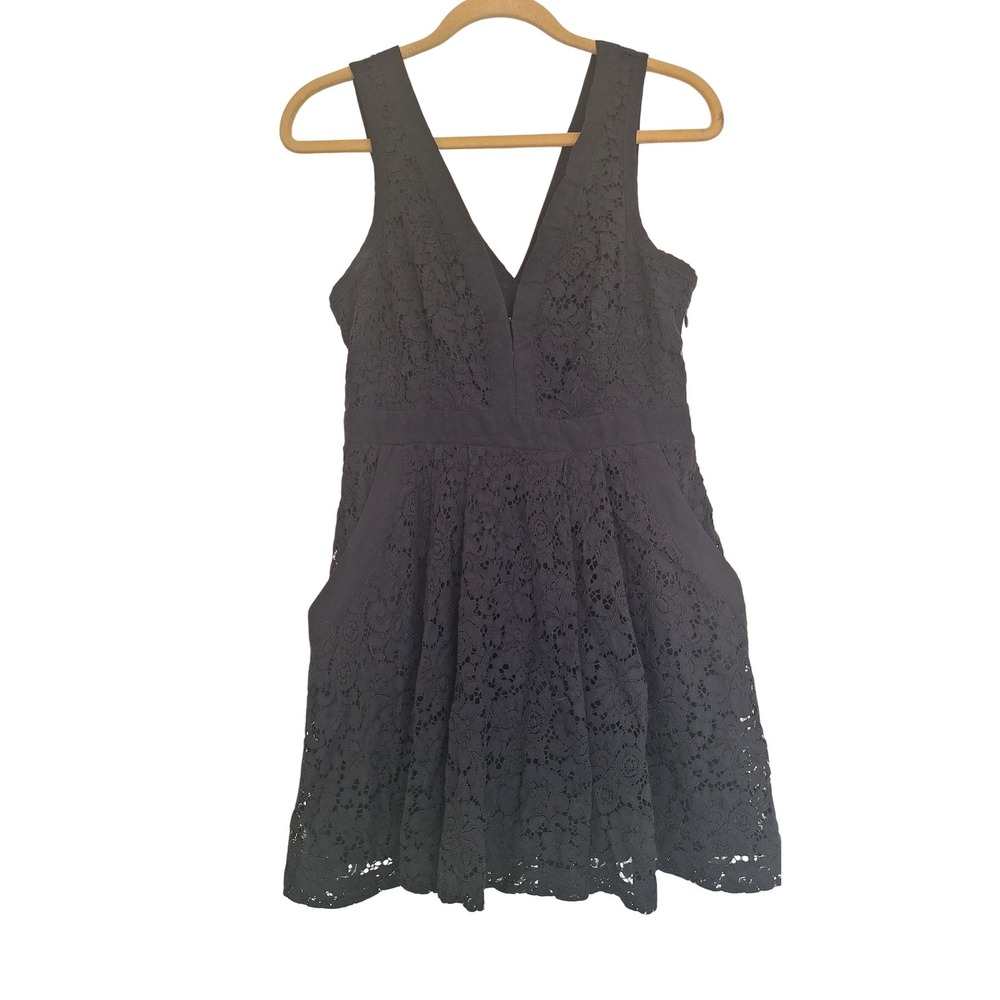 Free People Black Lace Mini Dress Size S/P